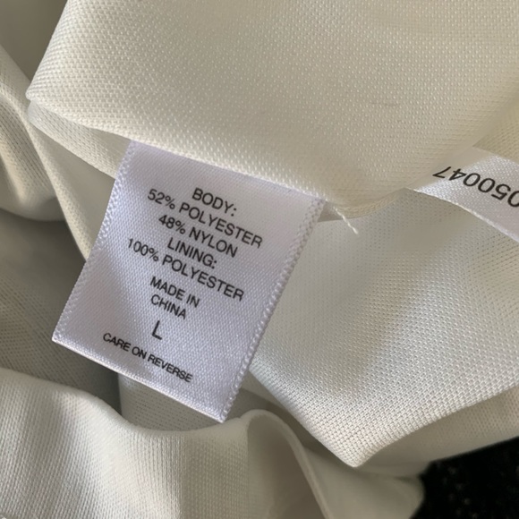 NEW YORK & COMPANY Striped Mesh Dress - Picture 6 of 7